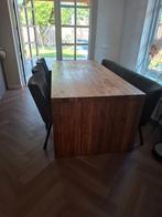 Complete eettafel van zwaar en goede kwaliteit.., Huis en Inrichting, Tafels | Eettafels, Ophalen, 200 cm of meer, 50 tot 100 cm