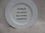 Kunst bord Margriet Kemper met spreuk, Ophalen of Verzenden