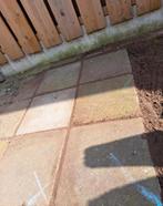 Stoeptegels 30×30 gratis 100 stuks, Tuin en Terras, Tegels en Klinkers, Ophalen, Gebruikt, 10 m² of meer, Beton