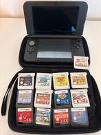 Nintendo 3DS XL + 12 Games!, Zwart, 3DS XL, Ophalen of Verzenden, Gebruikt