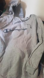 XXL Champion lichtgrijze hoodie sweater sport trui 15/16, Ophalen of Verzenden, Zo goed als nieuw, Overige maten, Grijs