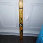 Oude breinaald koker hout beschilderd met bloemen, Ophalen, Gebruikt, Breien, Overige typen