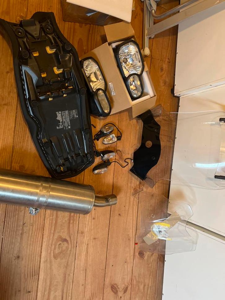 BMW F650/700/800GS Onderdelen: Windschermen, Uitlaat, Koplam, Motoren, Onderdelen | Overige, Gebruikt, Ophalen of Verzenden