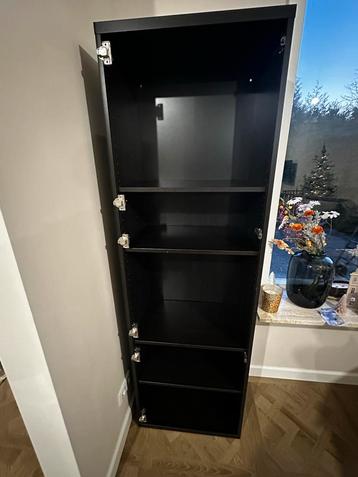 Besta Basiselement met 4 Planken en Deur zwartbruin