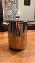 Aspergepan, Ophalen of Verzenden, Zo goed als nieuw, Rvs, Kookpan of Snelkookpan