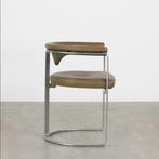 Set van 4 Horst Brüning dining chairs leather Kill Internati, Ophalen, Gebruikt, Bruin, Midcentury modern