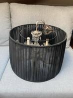 Kroonluchter 5-poot met zwarte organza kap, Ophalen, Gebruikt, Metaal, 50 tot 75 cm