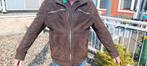 Canda suède herenjas. Nagenoeg nieuw, Kleding | Heren, Jassen | Winter, Ophalen, Zo goed als nieuw, Overige maten, Bruin