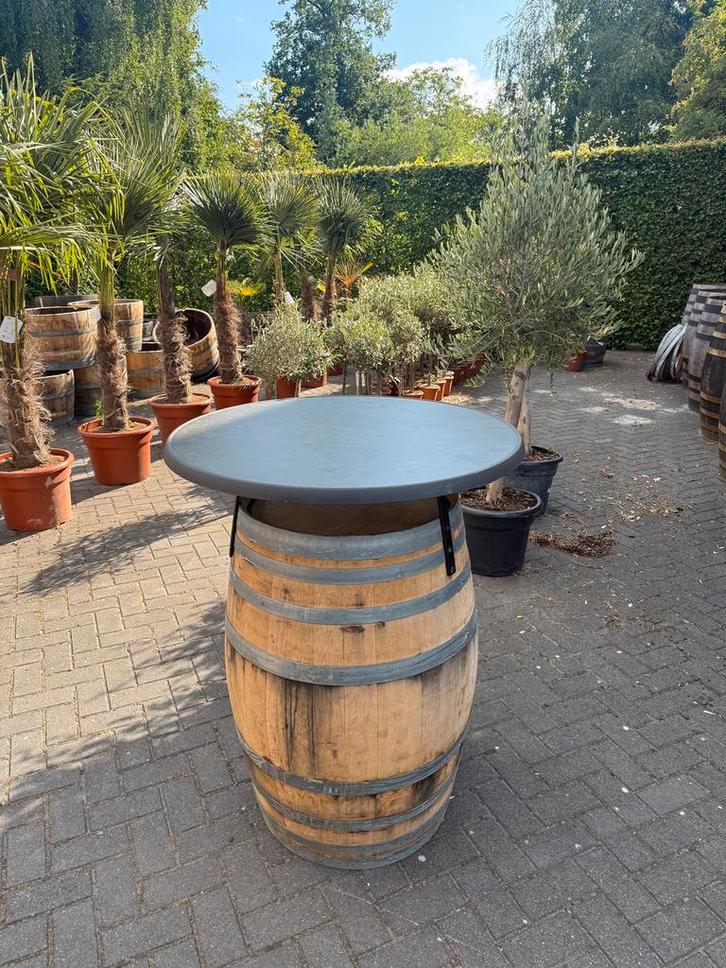 Wijnvat | statafel | gebruikt, Tuin en Terras, Tuintafels, Zo goed als nieuw, Ophalen