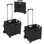 Opvouwbare boodschappentrolley, Minder dan 60 liter, Ophalen of Verzenden, Zo goed als nieuw, Transportkar
