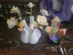 Lamp vaas en bloemen, Huis en Inrichting, Ophalen, Minder dan 50 cm