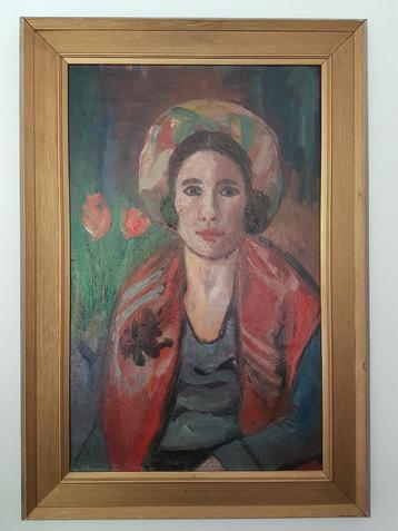 Olieverfschilderij op canvas. Jan Sluijters, vervalsing. beschikbaar voor biedingen