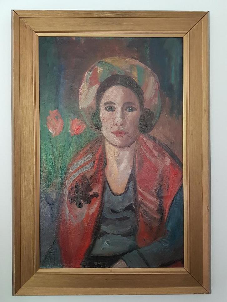 Olieverfschilderij op canvas. Jan Sluijters, vervalsing., Antiek en Kunst, Kunst | Schilderijen | Klassiek, Ophalen of Verzenden