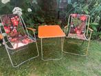 Torck retro tuinstoelen kampeerstoel set, Tuin en Terras, Tuinstoelen, Ophalen of Verzenden, Zo goed als nieuw