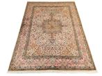 Handmade Persian wool Tabriz carpet medallion 273x362cm, Persian Perzisch vintage oosters hype, Crème, 200 cm of meer, Ophalen of Verzenden