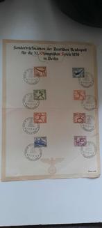 Postzegels Olympische Spelen 1936 Berlijn, Gebruikt, Ophalen of Verzenden
