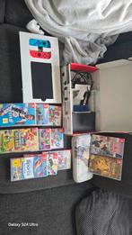 Nintendo Switch OLED + Games, Spelcomputers en Games, Spelcomputers | Nintendo Switch, Met games, Met 2 controllers, Zo goed als nieuw