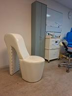Witte Schoenvormige Stoel, Huis en Inrichting, Stoelen, Ophalen, Wit, Zo goed als nieuw, Leer
