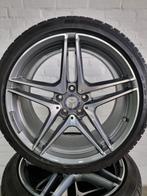 Orig. 19" Mercedes C63 AMG velgen, Continental winterbanden, Gebruikt, 265 mm, Banden en Velgen, Winterbanden