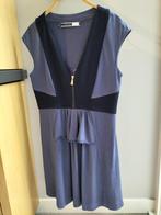 Mouwloze jurk l z.g.a.n. l blauw/donkerblauw l m 42, Blauw, Sportmax Code, Maat 42/44 (L), Ophalen of Verzenden