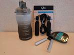 Fitness set,  drinkfles, springtouw,  hand gripper, Sport en Fitness, Fitnessmaterialen, Ophalen, Nieuw, Overige typen