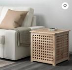 Hol bijzettafeltjes  acacia 50x50x50 Ikea 2 stuks, Huis en Inrichting, Tafels | Bijzettafels, Minder dan 55 cm, Vierkant, Zo goed als nieuw