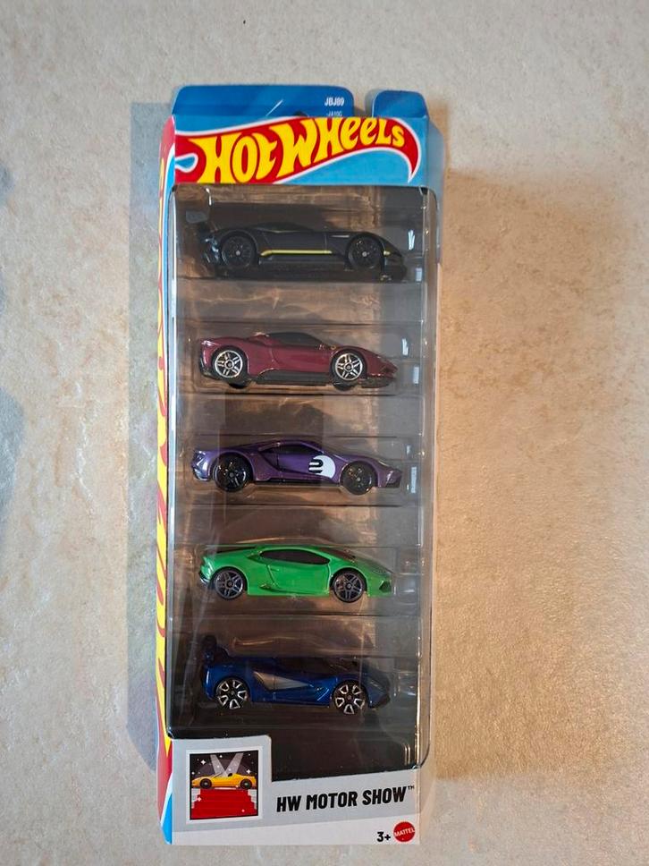 Hot Wheels 5-Pack HW Motor Show - Nieuw!, Hobby en Vrije tijd, Modelauto's | Overige schalen, Nieuw, Ophalen of Verzenden