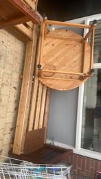 Gratis Houten seddaris, Huis en Inrichting, Banken | Bankstellen, Ophalen, Gebruikt, Hout, 200 tot 250 cm