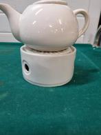 theepot met warmer porselein wit, Ophalen of Verzenden