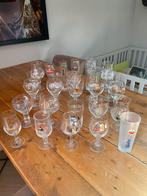 26 losse speciaalbier glazen + tray van 5, Ophalen of Verzenden, Zo goed als nieuw, Overige typen