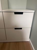Ikea Nordli ladekast met 2 lades - wit, Huis en Inrichting, Ophalen, Zo goed als nieuw