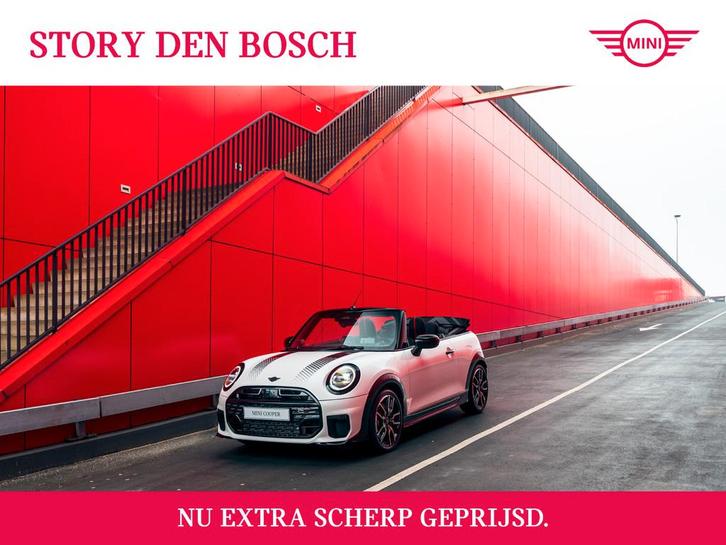 MINI Cabrio S Automaat / John Cooper Works / Pakket XL / 18", Auto's, Mini, Bedrijf, Te koop, Cabrio, Alarm, Elektrische stoelverstelling