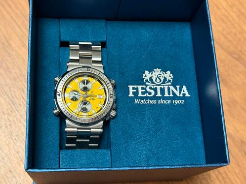 Festina Richard Virenque en Chrono bike, Sieraden, Tassen en Uiterlijk, Horloges | Heren, Zo goed als nieuw, Overige merken, Staal