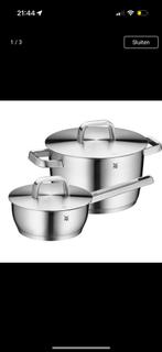 NIEUW: WMF Iconic Pannenset met steelpan 2-delig t.w.v. €250, Ophalen of Verzenden, Nieuw, Rvs, Pannenset