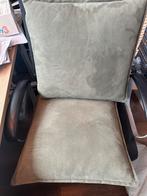 Groene kussens voor bank of stoel, Huis en Inrichting, Fauteuils, Minder dan 75 cm, Ophalen of Verzenden, Zo goed als nieuw, Stof
