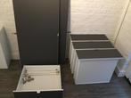 Ikea Platsa line (kast) 2 deuren +4 lades kleur grijs, Ophalen, Zo goed als nieuw, 25 tot 50 cm, Minder dan 100 cm