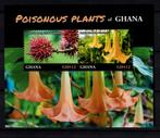 ghana 2016 pf blok bloemen flowers flora 2, Ophalen of Verzenden, Postfris, Dier of Natuur