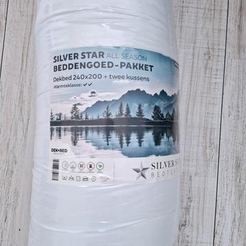 NIEUW dekbed 240x200 + 2 kussens - Silver Star beschikbaar voor biedingen