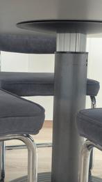 Ronde eettafel, doorsnee 120cm (evt. met stoelen), Ophalen, Kunststof, Rond, Zo goed als nieuw