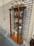 Pracht vitrinekast | Kersenhout | Gebogen glas beide zijdes, Ophalen, Gebruikt, 50 tot 100 cm, Glas