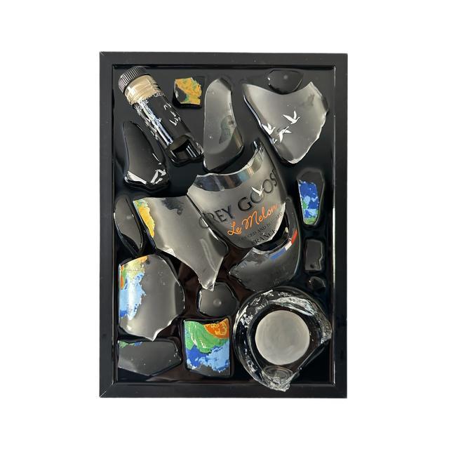 Grey goose broken bottle schilderij, Antiek en Kunst, Kunst | Schilderijen | Modern, Ophalen of Verzenden