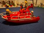 Playmobil brandweerboot en attributen, Gebruikt, Ophalen of Verzenden
