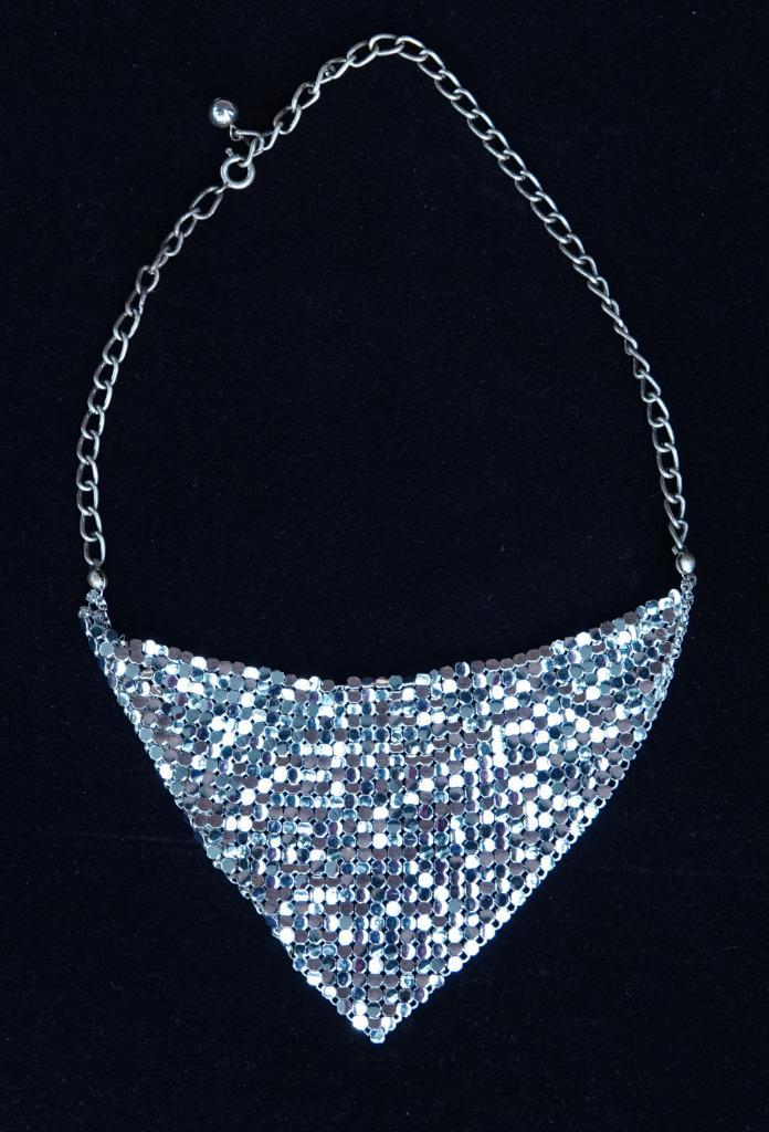 Zilverkleurige choker ketting, leuk voor feestdagen, Sieraden, Tassen en Uiterlijk, Kettingen, Nieuw, Overige materialen, Zilver