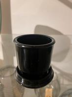 Zwarte Cactuspot met Schotel Copier, Antiek en Kunst, Antiek | Glas en Kristal, Ophalen of Verzenden