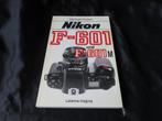Nikon F601-F 601 M camera boek, Ophalen of Verzenden, Fotograferen en Filmen, Zo goed als nieuw