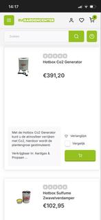 Hotbox CO2 Generator -kweekspullen, Ophalen of Verzenden, Gebruikt, Overige typen