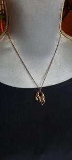Vintage ketting, hangende panter., Ophalen of Verzenden, Zo goed als nieuw, Goud, Overige materialen
