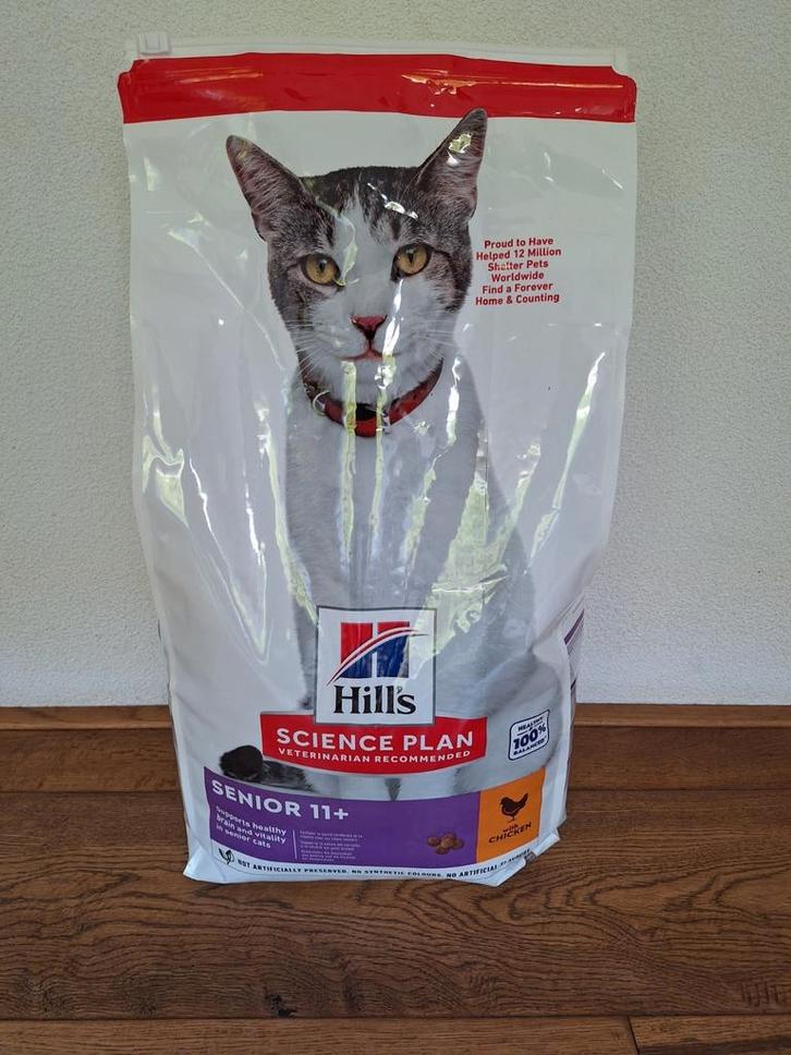 Bijna volle zak Hills science plan 11+ 7 kg kat, Dieren en Toebehoren, Dierenvoeding, Kat, Ophalen