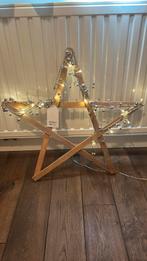 Houten kerstster met lampjes, Ophalen, Gebruikt