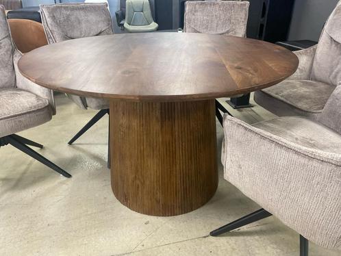 LEEGVERKOOP RONDE EETTAFEL JAPANDI BIJ CHEFMEUBEL ! 479 EURO, Huis en Inrichting, Stoelen, Nieuw, Vijf, Zes of meer stoelen, Hout